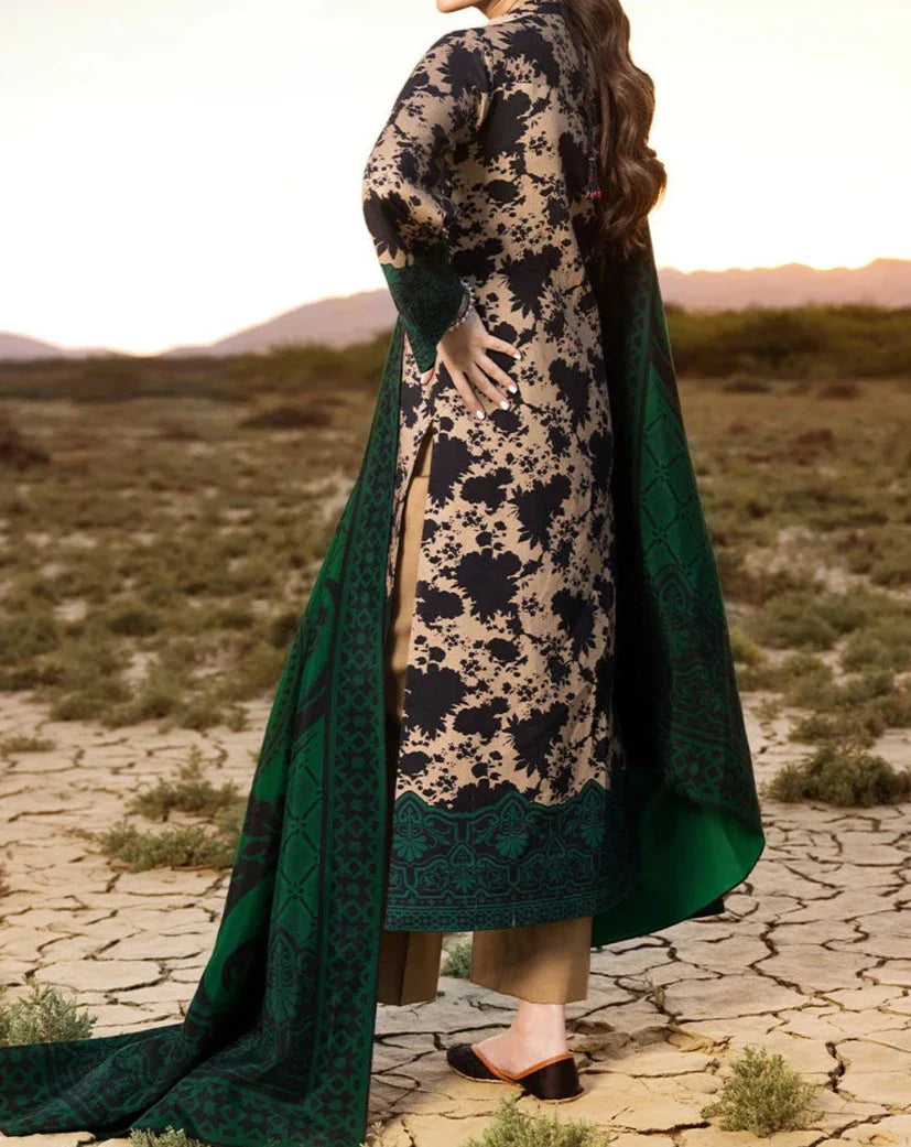Grace W255- Digital Printed 3pc linen dress with Printed Linen dupatta.