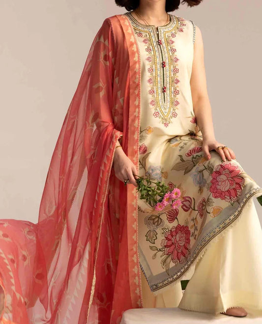 Grace S520 -Embroidered 2pc lawn dress