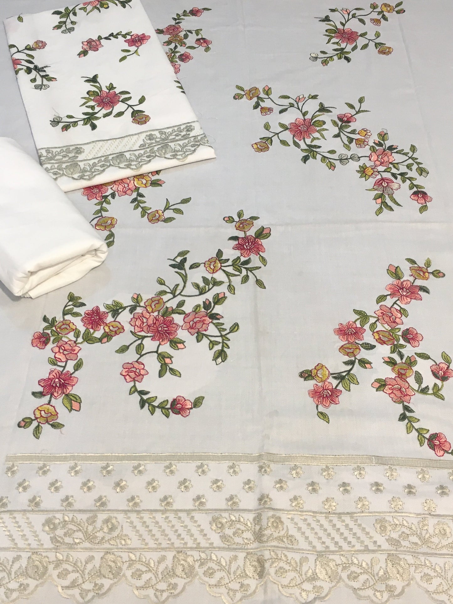 Grace W268-Embroidered 2pc marina dress